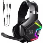 ONIKUMA K10 PRO Gaming Headset Stereo Gaming Headphones For PS4 PS5   One With Mic Led Light - Image 6