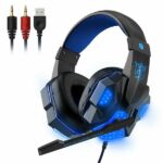 3.5mm Gaming Headset Mic LED Headphones Stereo Bass Surround For PC PS4 One - Image 2