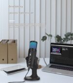 RGB Colorful Breathing Ambience Light USB Condenser Microphone - Image 9