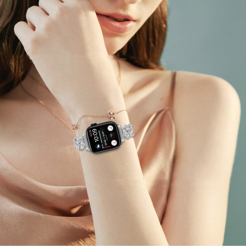 Diamond Smart Watch Band with Crystal Design