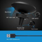 Qi Wireless Car Charger Magnetic Air Vent Phone Mount - Image 4