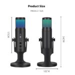 RGB Colorful Breathing Ambience Light USB Condenser Microphone - Image 8